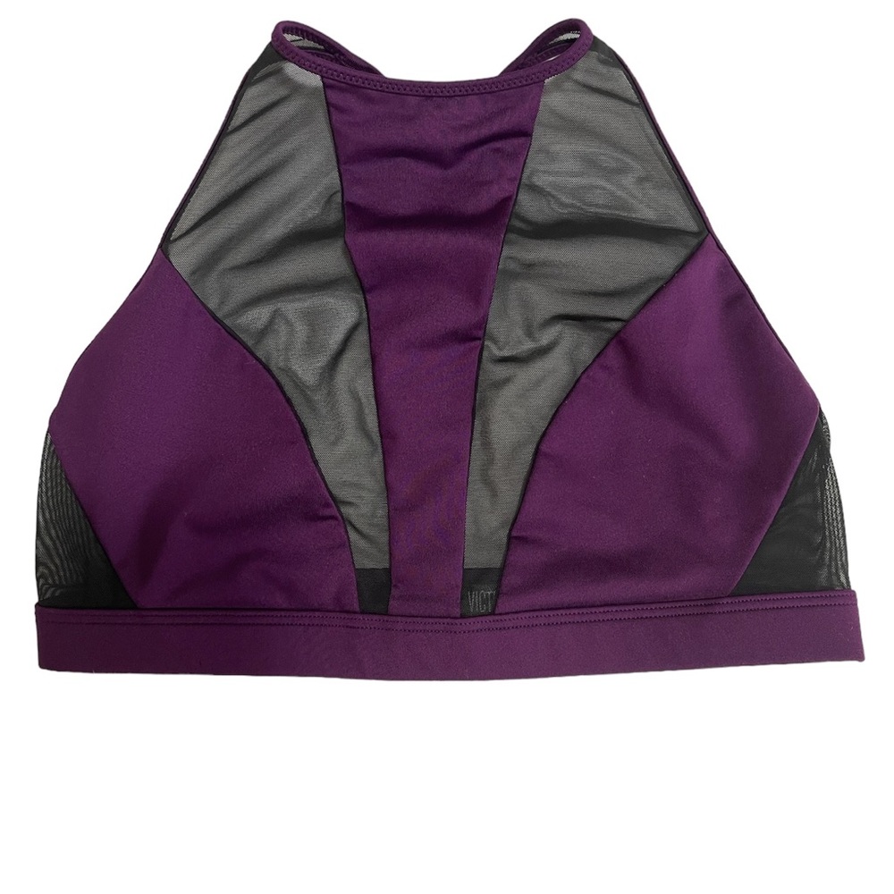 Victoria's Secret Sport High-Neck Open Back Mesh Sport Bra Small
